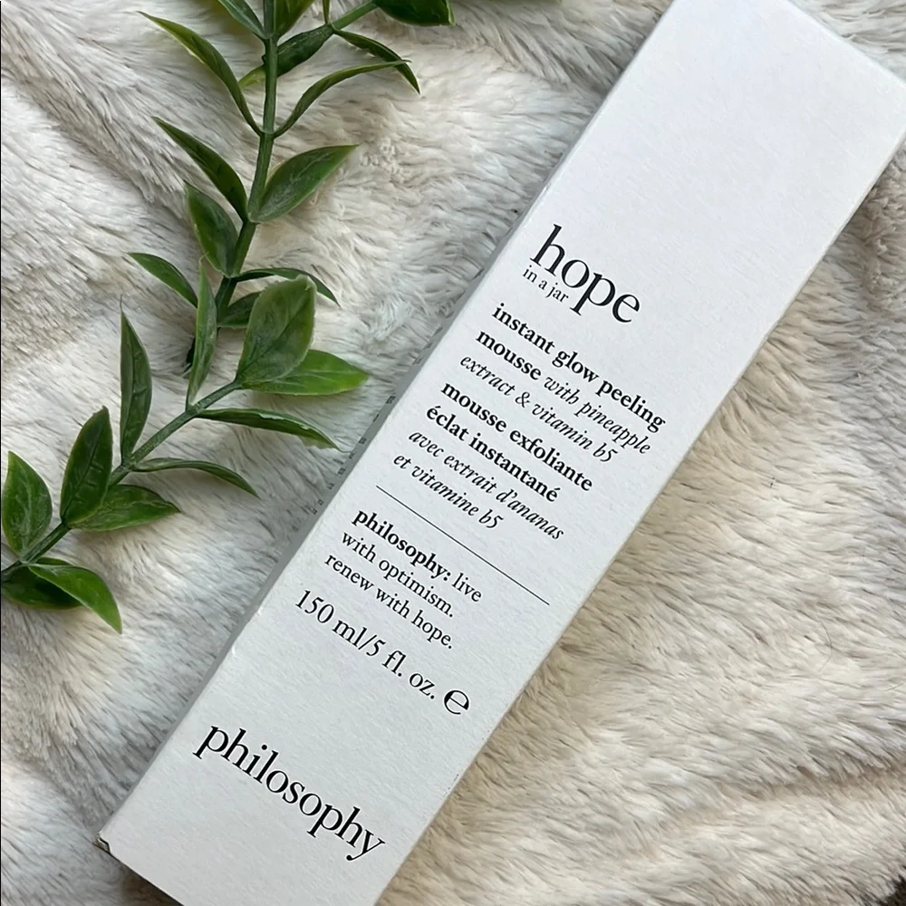 NEW Philosophy Hope in a Jar Instant Glow Peeling Mousse 5 Oz